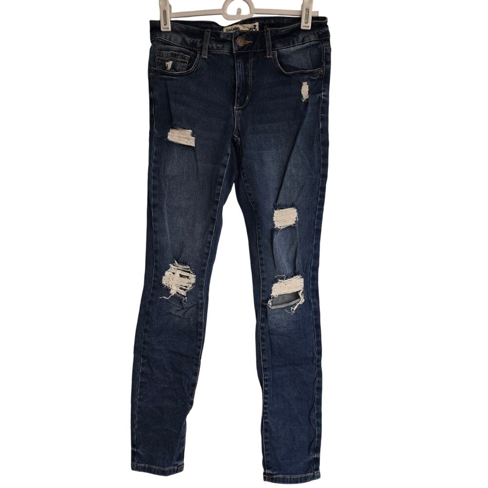 Women's Junior's Garage Premium High Waist Distressed Skinny Jeans | Size 3